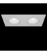 Recessed Twin Square Downlight White, 2 Light, GU10 - 2