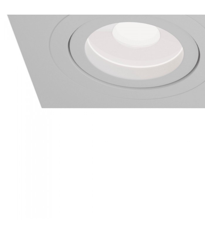 Recessed Twin Square Downlight White, 2 Light, GU10 - 6