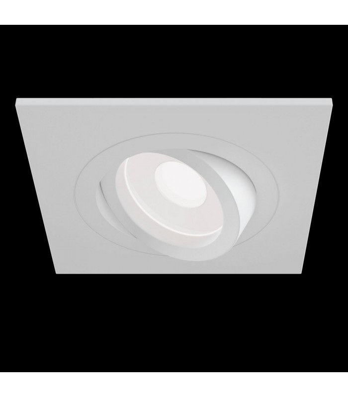 Recessed Square Downlight White, 1 Light, GU10 - 2