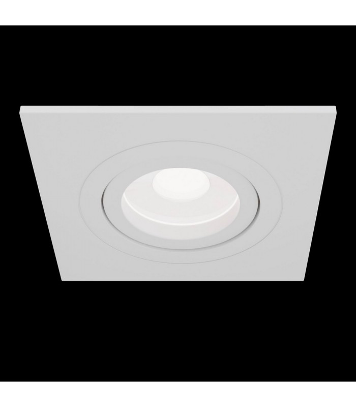 Recessed Square Downlight White, 1 Light, GU10 - 3