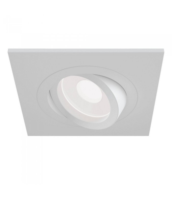 Recessed Square Downlight White, 1 Light, GU10 - 5