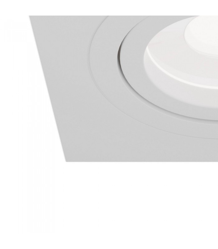 Recessed Square Downlight White, 1 Light, GU10 - 6