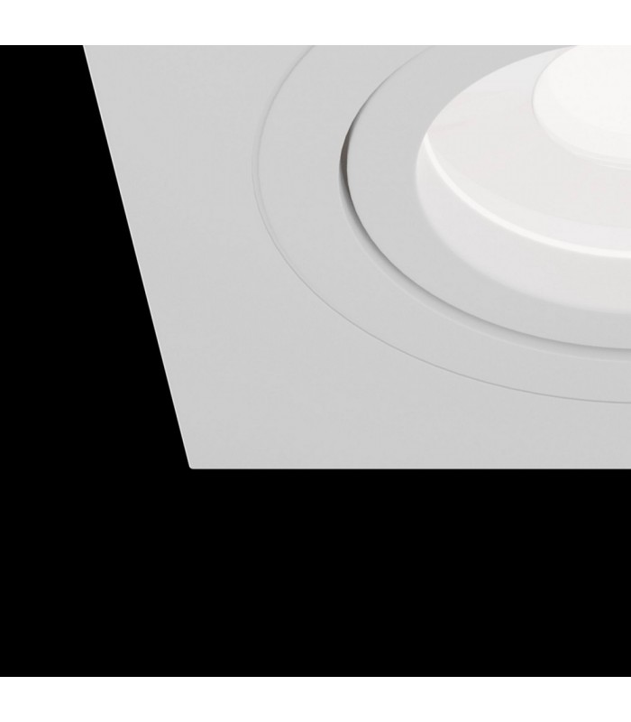 Recessed Square Downlight White, 1 Light, GU10 - 7