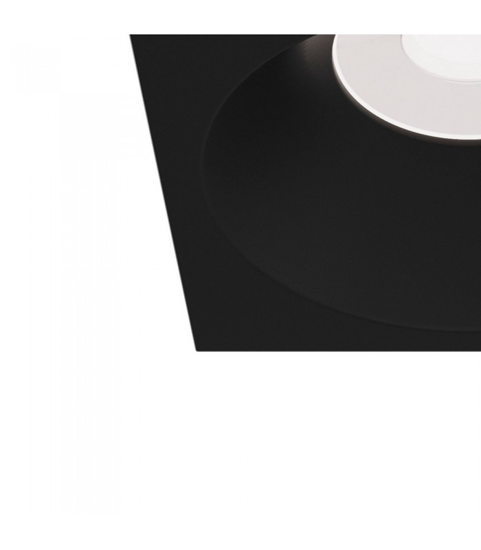 Recessed Square Downlight Black, 1 Light IP65, GU10 - 4