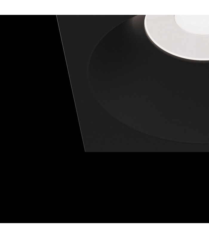 Recessed Square Downlight Black, 1 Light IP65, GU10 - 5
