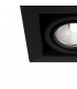 Recessed Square Downlight Black, 1 Light, GU10 - 5
