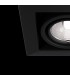 Recessed Square Downlight Black, 1 Light, GU10 - 6