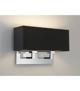Indoor Twin Wall 2 Light Polished Chrome - Shade Not Included, E27 - 1