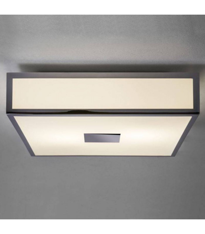 Bathroom Flush 2 Light Ceiling Polished Chrome IP44, E27 - 1
