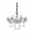 8 Light Chandelier Clear Glass, E14 - 1
