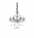 6 Light Chandelier Clear Glass, E14 - 1