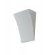 Paintable Plaster Wall Uplight Lamp Silver Leaf, G9 - 1
