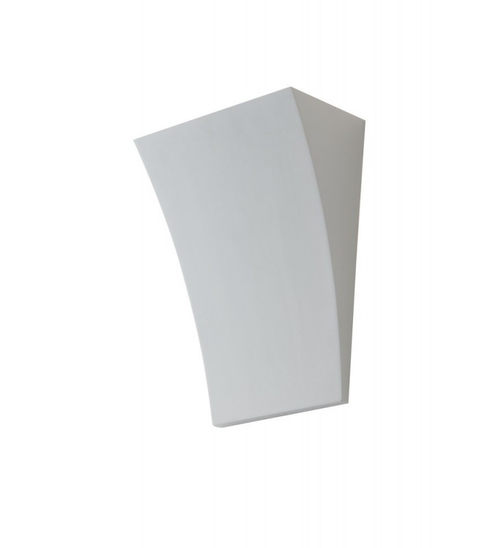 Paintable Plaster Wall Uplight Lamp Silver Leaf, G9 - 1
