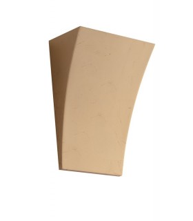 Paintable Plaster Wall Uplight Lamp With Gold, G9 - 1