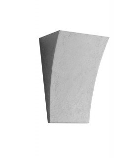 Paintable Plaster Wall Uplight Lamp Silver Leaf, G9 - 1