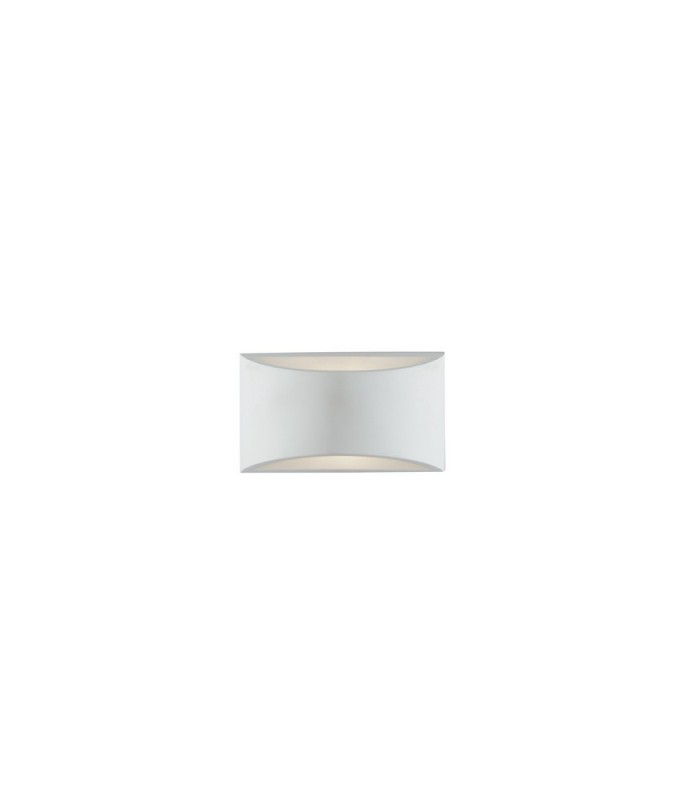 Paintable Plaster Flush Wall Up Down Lamp White, G9 - 1