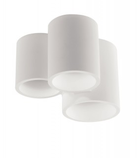 Paintable Plaster Ceiling Lamp White, GU10 - 1
