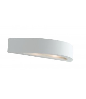 Paintable Plaster Flush Up Down Wall Lamp, E14 - 1