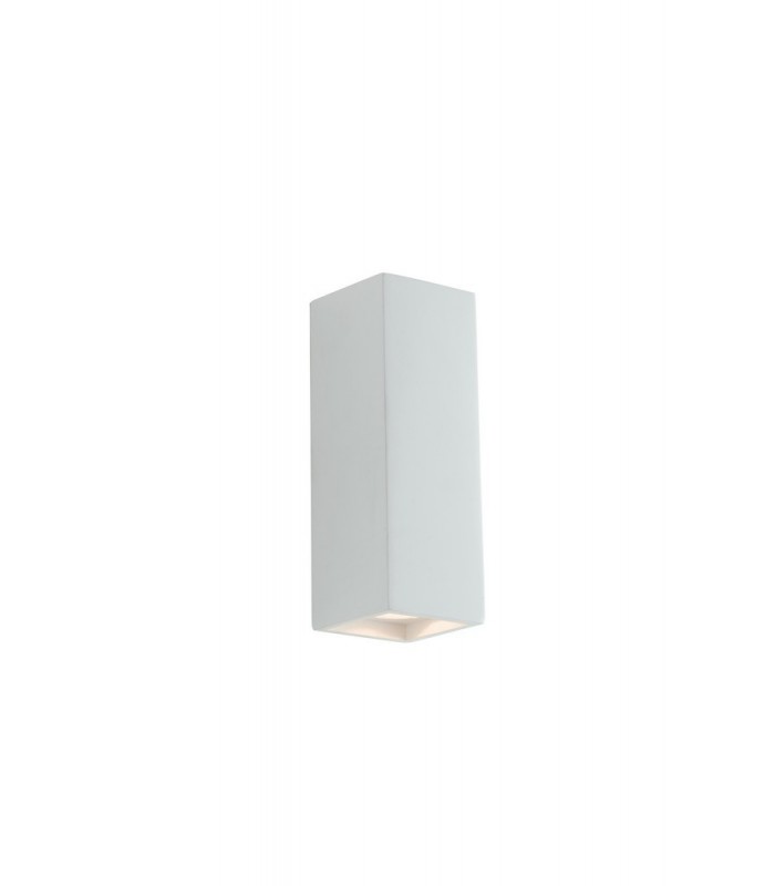 Paintable Plaster Up Down Wall Lamp, White, GU10 - 1