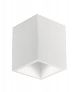 Paintable Plaster Ceiling Lamp, White, GU10 - 1