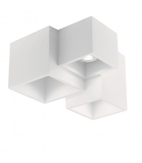 Paintable Plaster Ceiling Lamp, White, GU10 - 1
