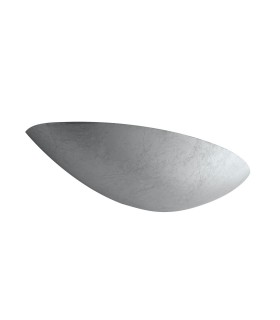 Uplighter Plaster Wall Lamp Silver Leaf, G9 - 1