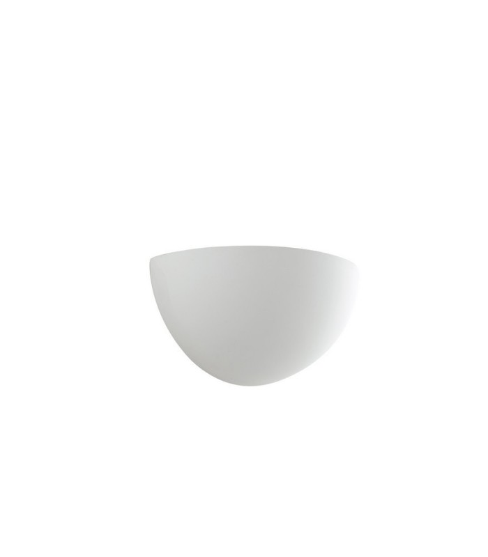Paintable Plaster Uplighter Wall Lamp White, E27 - 1