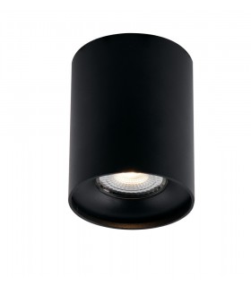 Surface Mounted Ceiling Lamp, Black, GU10 - 1