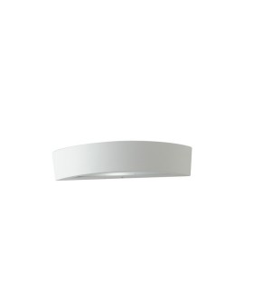 Outdoor Flush Aluminum Wall Lamp, White, IP44, E14 - 1