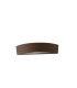 Outdoor Flush Aluminum Wall Lamp, Bronze, IP44, E14 - 1