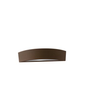 Outdoor Flush Aluminum Wall Lamp, Bronze, IP44, E14 - 1
