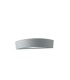 Outdoor Flush Aluminum Wall Lamp, Silver, IP44, E14 - 1