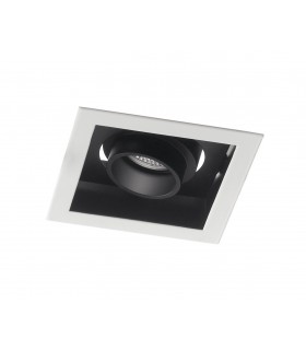 Integrated LED Recessed Downlight Adjustable, White Black, 3000K - 1