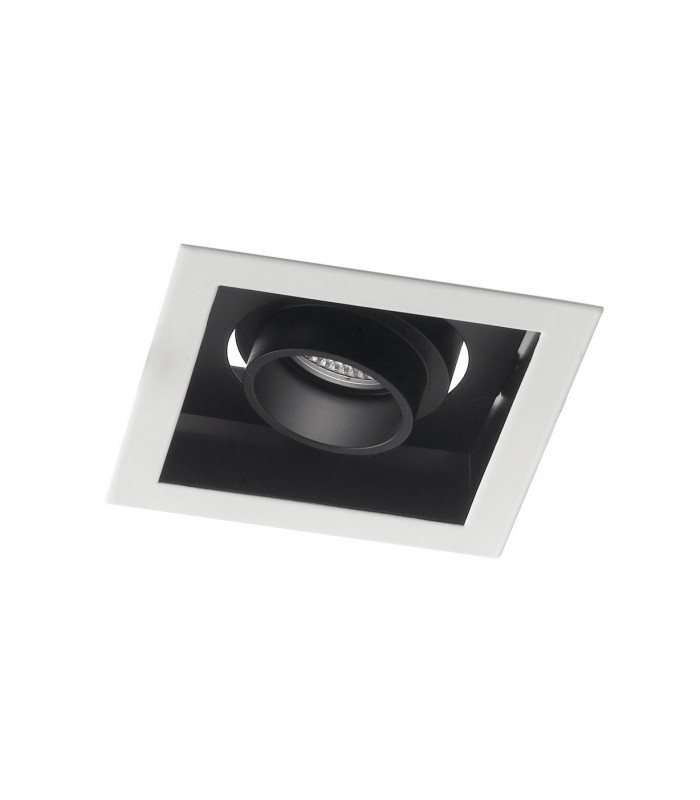 Integrated LED Recessed Downlight Adjustable, White Black, 3000K - 1