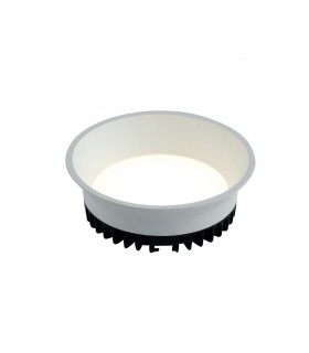 Integrated LED Round Recessed Downlight, White, 4000K - 1