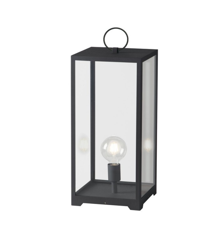 Outdoor Portable Table Lamp Lantern, Anthracite, IP44, E27 - 1