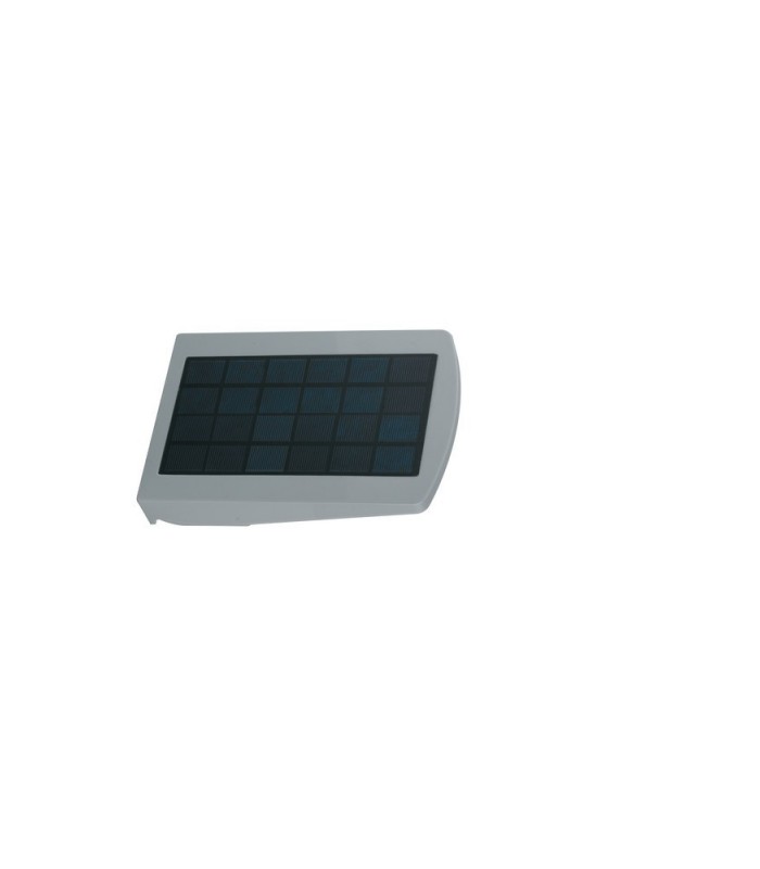 Outdoor Solar LED Wall Light 3 Functions, Silver, IP66, 4000K - 1
