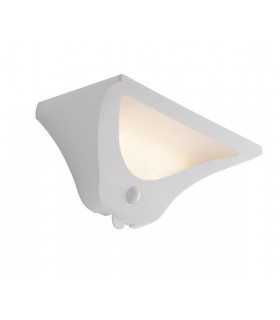 Outdoor Solar LED Wall Light With Sensor, White, IP54, 4000K - 1