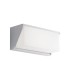 Outdoor LED Aluminum Flush Wall Light, White, IP54, 4000K - 1