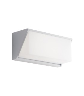 Outdoor LED Aluminum Flush Wall Light, White, IP54, 4000K - 1