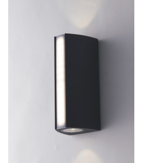 Outdoor LED Aluminum Up Down Wall Lamp, Anthracite, IP54, 4000K - 1