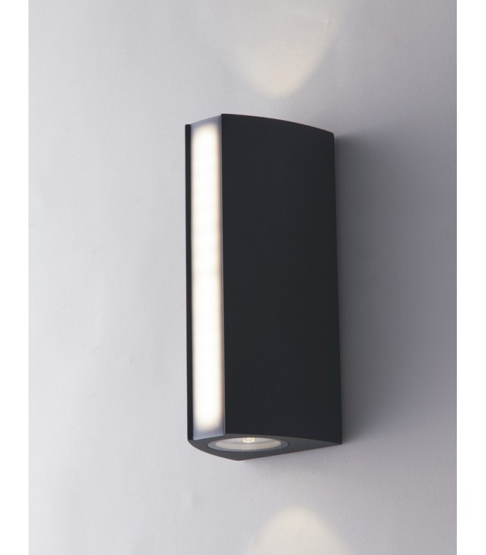 Outdoor LED Aluminum Up Down Wall Lamp, Anthracite, IP54, 4000K - 1