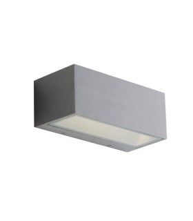 Outdoor Integrated LED Up Down Wall Light, Nickel, Transparent, IP54, 4000K - 1