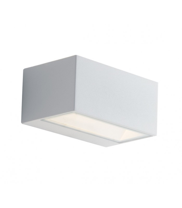 Outdoor Integrated LED Up Down Wall Light, White, Transparent, IP54, 4000K - 1
