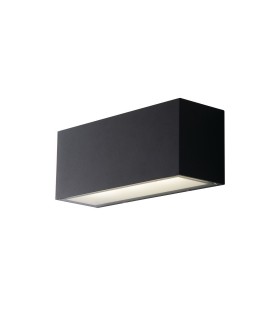 Outdoor Integrated LED Up Down Wall Light, Charcoal, Transparent, IP54, 4000K - 1