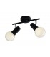 Twin Ceiling Spotlight, Black, E27 - 1