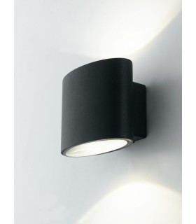 Outdoor Integrated LED Up Down Wall Light, Black, IP44, 4000K - 1