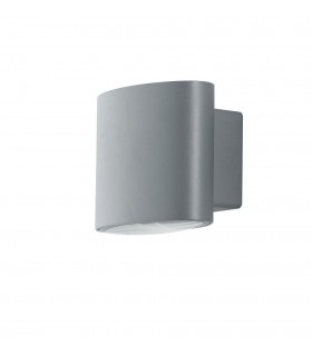 Outdoor Integrated LED Up Down Wall Light, Silver, IP44, 4000K - 1