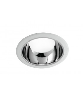 LED Downlight Anti-Glare, White With Chrome Reflector, 4000K - 1