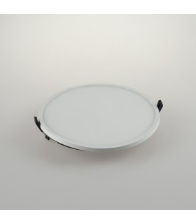 Outdoor Recessed Downlight With Surface Mount Edge, Matt White, IP40, 4000K - 1